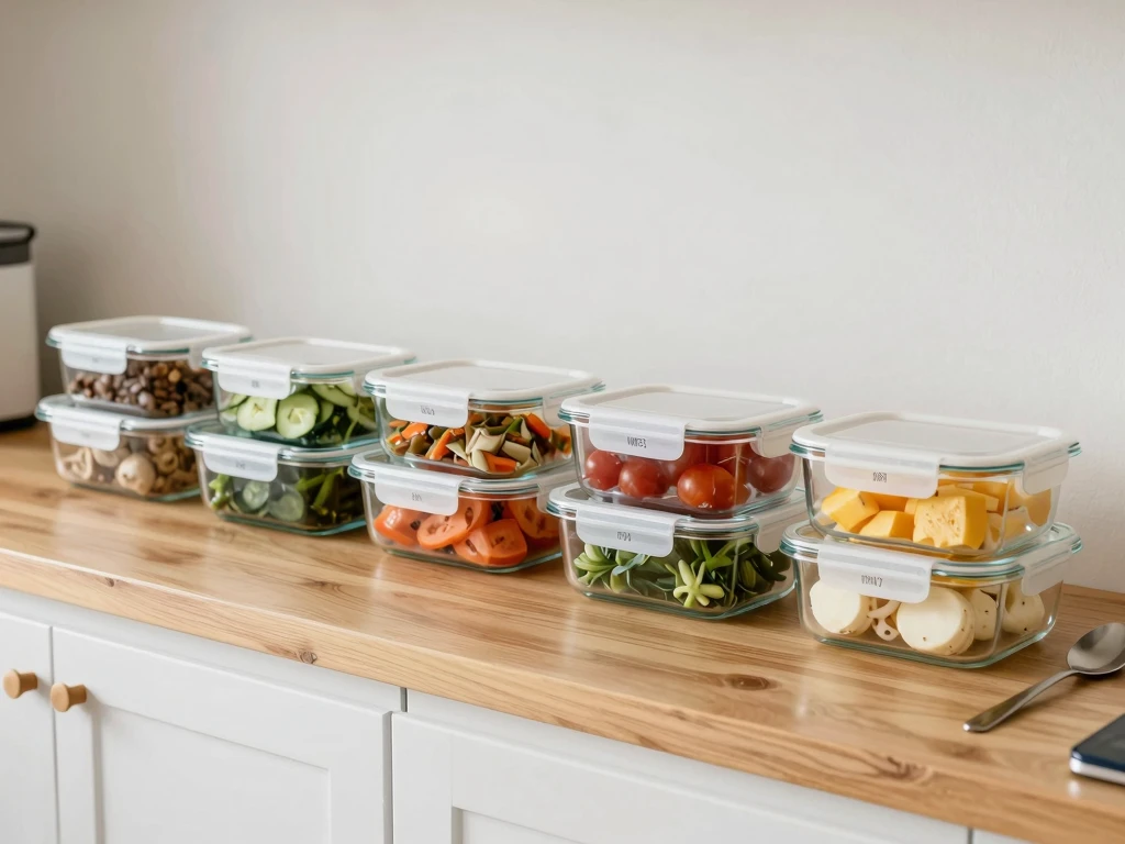 Flowing lines suggesting a gentle meal rhythm across the day